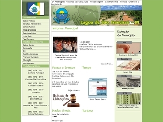 Thumbnail do site Prefeitura Municipal de Lagoa de So Francisco