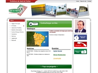 Thumbnail do site Prefeitura Municipal de Jos de Freitas