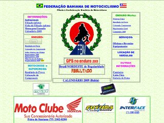 Thumbnail do site F.B.M. - Federação Bahiana de Motociclismo