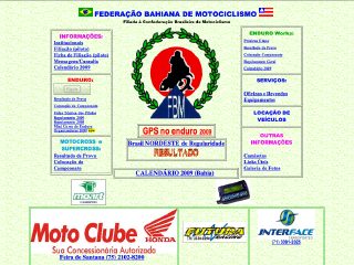 Thumbnail do site F.B.M. - Federao Bahiana de Motociclismo