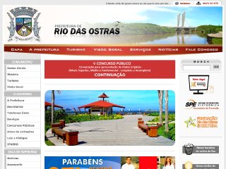Thumbnail do site Prefeitura Municipal de Rio das Ostras