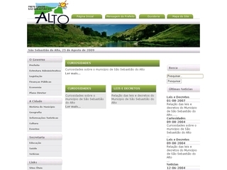Thumbnail do site Prefeitura Municipal de So Sebastio do Alto