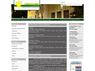 Thumbnail do site Prefeitura Municipal de Trajano de Moraes