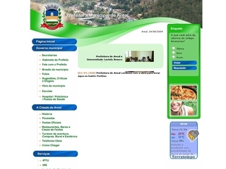 Thumbnail do site Prefeitura Municipal de Areal
