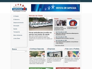 Thumbnail do site Prefeitura Municipal de Sapucaia