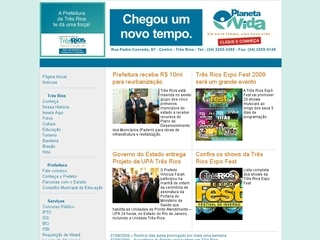 Thumbnail do site Prefeitura Municipal de Trs Rios