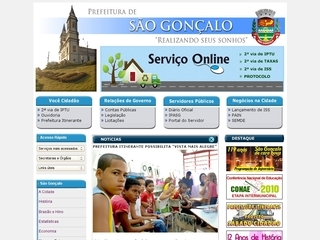 Thumbnail do site Prefeitura Municipal de So Gonalo