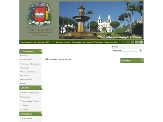 Thumbnail do site Prefeitura Municipal de Vassouras