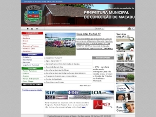Thumbnail do site Prefeitura Municipal de Conceição de Macabu