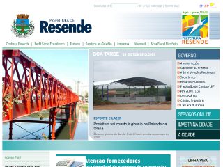 Thumbnail do site Prefeitura Municipal de Resende