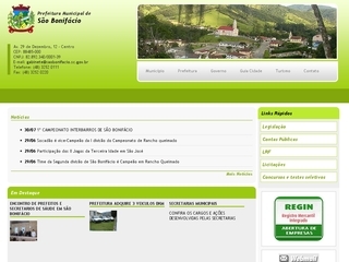 Thumbnail do site Prefeitura Municipal de So Bonifcio