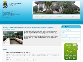 Thumbnail do site Prefeitura Municipal de Itaiópolis