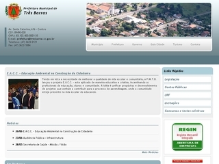 Thumbnail do site Prefeitura Municipal de Três Barras