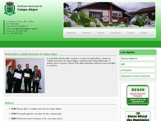 Thumbnail do site Prefeitura Municipal de Campo Alegre