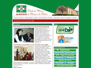 Thumbnail do site Prefeitura Municipal de São Bento do Sul
