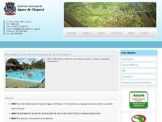 Thumbnail do site Prefeitura Municipal de Águas de Chapecó