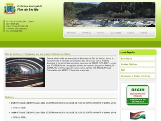 Thumbnail do site Prefeitura Municipal de Flor do Sertão