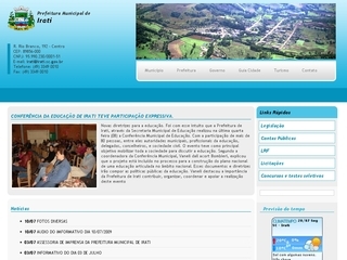 Thumbnail do site Prefeitura Municipal de Irati