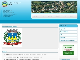 Thumbnail do site Prefeitura Municipal de Ipira