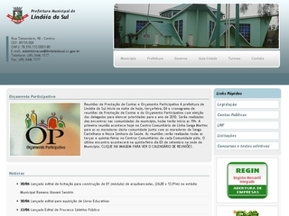Thumbnail do site Prefeitura Municipal de Lindia do Sul