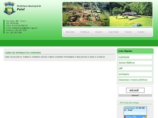 Thumbnail do site Prefeitura Municipal de Paial