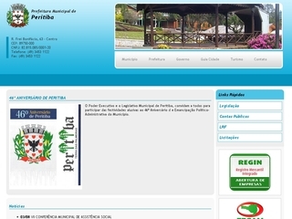 Thumbnail do site Prefeitura Municipal de Peritiba