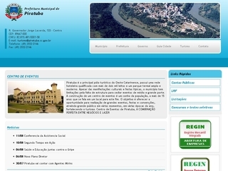 Thumbnail do site Prefeitura Municipal de Piratuba