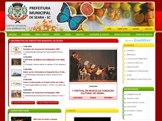 Thumbnail do site Prefeitura Municipal de Seara