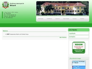 Thumbnail do site Prefeitura Municipal de Ibicaré
