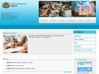 Thumbnail do site Prefeitura Municipal de Jaborá