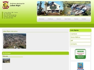 Thumbnail do site Prefeitura Municipal de Lebon Régis