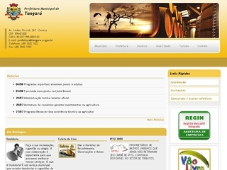 Thumbnail do site Prefeitura Municipal de Tangar