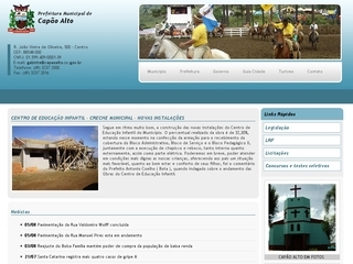 Thumbnail do site Prefeitura Municipal de Capão Alto