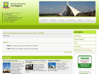 Thumbnail do site Prefeitura Municipal de Frei Rogério