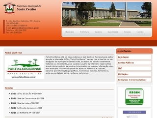 Thumbnail do site Prefeitura Municipal de Santa Cecília