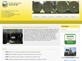 Thumbnail do site Prefeitura Municipal de Cocal do Sul