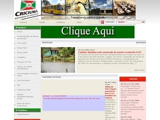 Thumbnail do site Prefeitura Municipal de Cricima