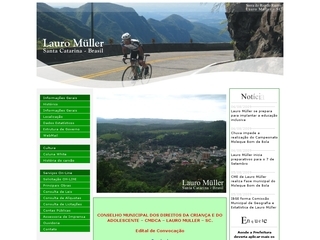 Thumbnail do site Prefeitura Municipal de Lauro Muller