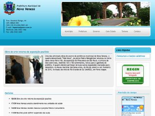 Thumbnail do site Prefeitura Municipal de Nova Veneza
