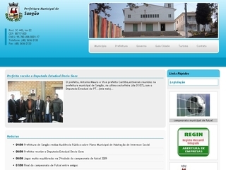 Thumbnail do site Prefeitura Municipal de Sangão