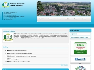 Thumbnail do site Prefeitura Municipal de Treze de Maio