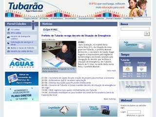 Thumbnail do site Prefeitura Municipal de Tubarão