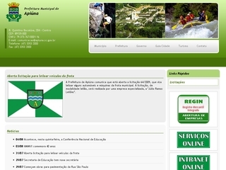 Thumbnail do site Prefeitura Municipal de Apiúna