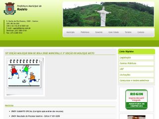 Thumbnail do site Prefeitura Municipal de Rodeio