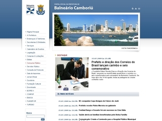 Thumbnail do site Prefeitura Municipal de Balnerio Cambori