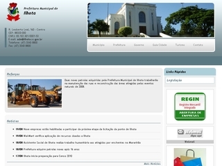 Thumbnail do site Prefeitura Municipal de Ilhota