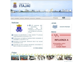 Thumbnail do site Prefeitura Municipal de Itaja