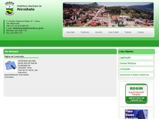 Thumbnail do site Prefeitura Municipal de Petrolndia