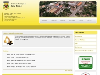 Thumbnail do site Prefeitura Municipal de Dona Emma