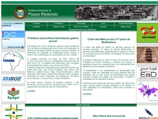 Thumbnail do site Prefeitura Municipal de Pouso Redondo
